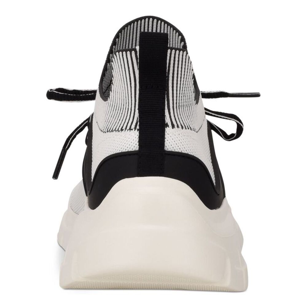 CALVIN KLEIN Mens White Contrast Monogram Heel Wedge Sneakers Shoes 12 - Picture 2 of 4